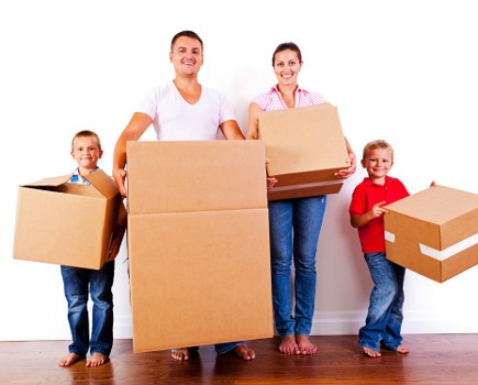 Business removal team planning a commercial move in London office building