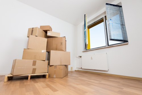 Removal truck ready for a London home move