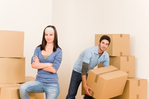 Removal van prepared for a residential move across London