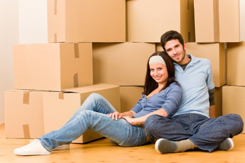 Commercial moving truck service supporting an office relocation in London