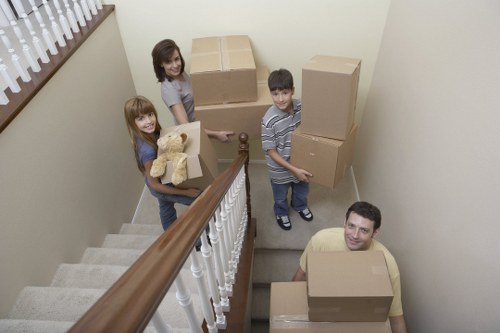 Office relocation service in London with desks and equipment